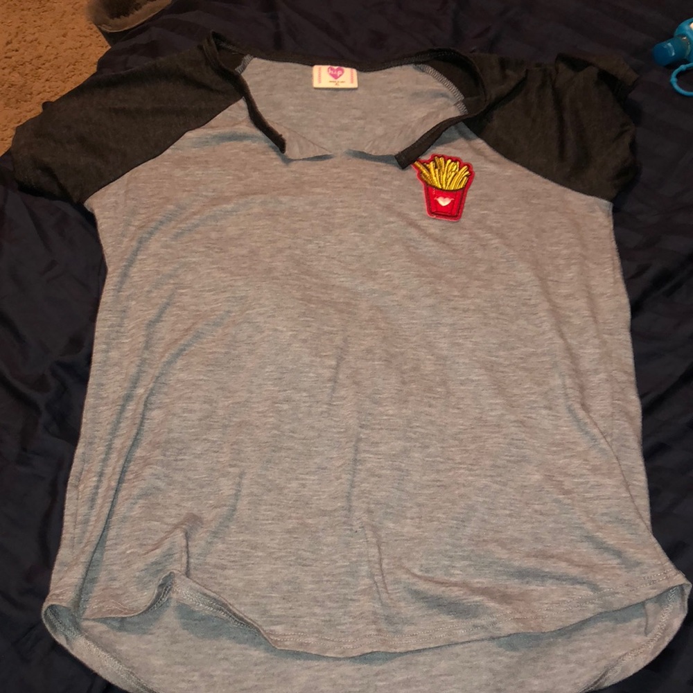 Gray Short sleeve shirt